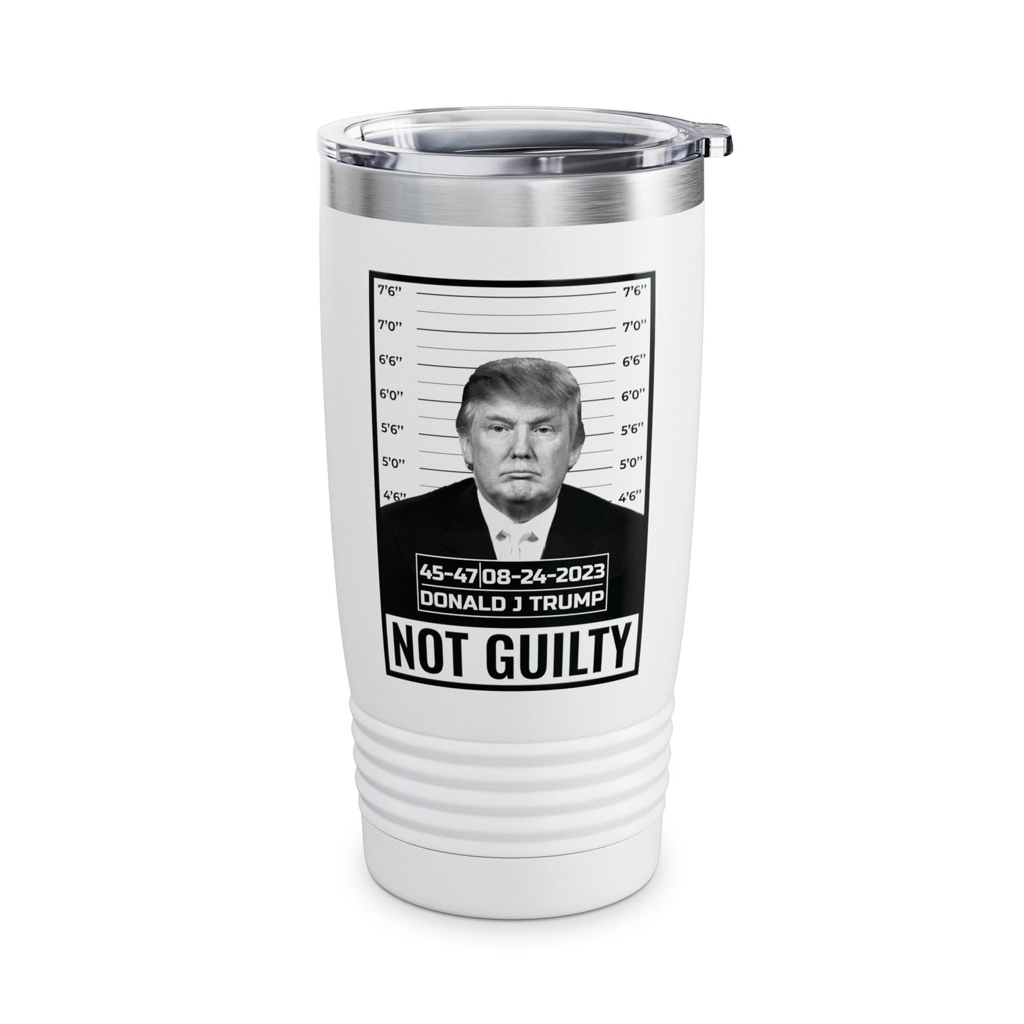 Donald Trump Police Mugshot Not Guilty President Legend 45 47 Tumbler For Men Women