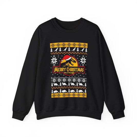 Inspired Funny The World of Dinosaur Park Ugly Christmas Sweater Jumper Xmas Sweatshirt