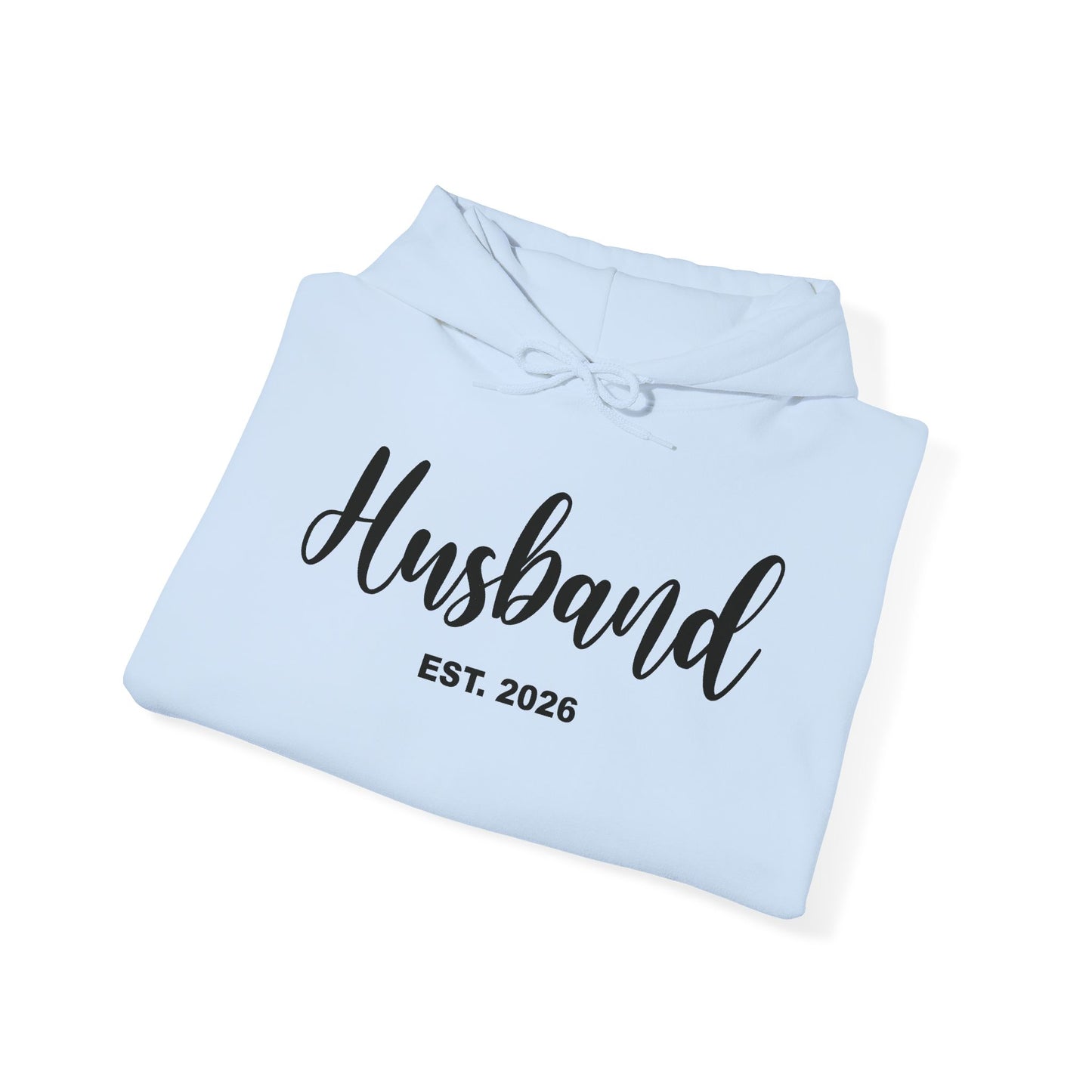 Husband Est 2026 Married Hubby Wife Honeymoon Couple Wedding Hoodie