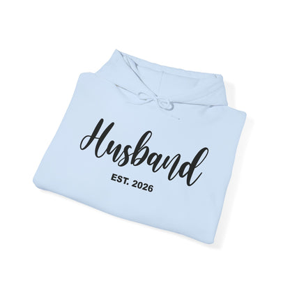 Husband Est 2026 Married Hubby Wife Honeymoon Couple Wedding Hoodie