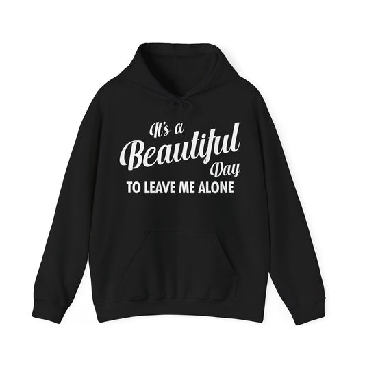 It's a Beautiful Day To Leave Me Alone Funny Sarcastic Hoodie