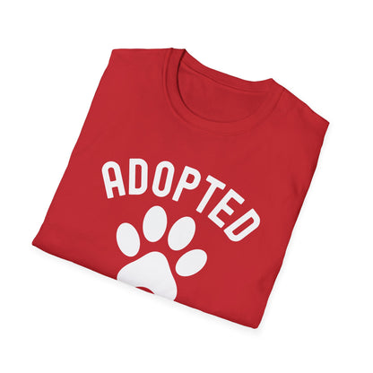 Funny Adopted Is My Favorite Breed Adopt Dog and Cat Lover T-Shirt For Men Women Travelers