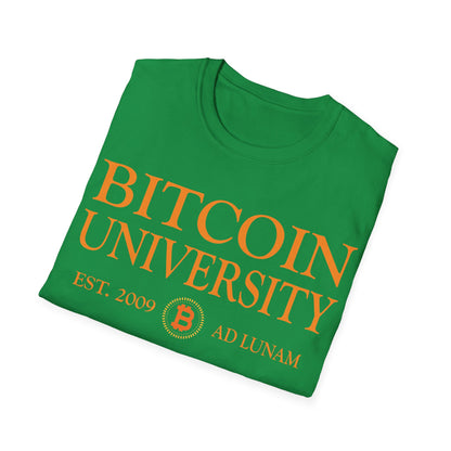 Bitcoin University To The Moon, Funny Vintage Distressed BTC T-Shirt For Men Women T-Shirt