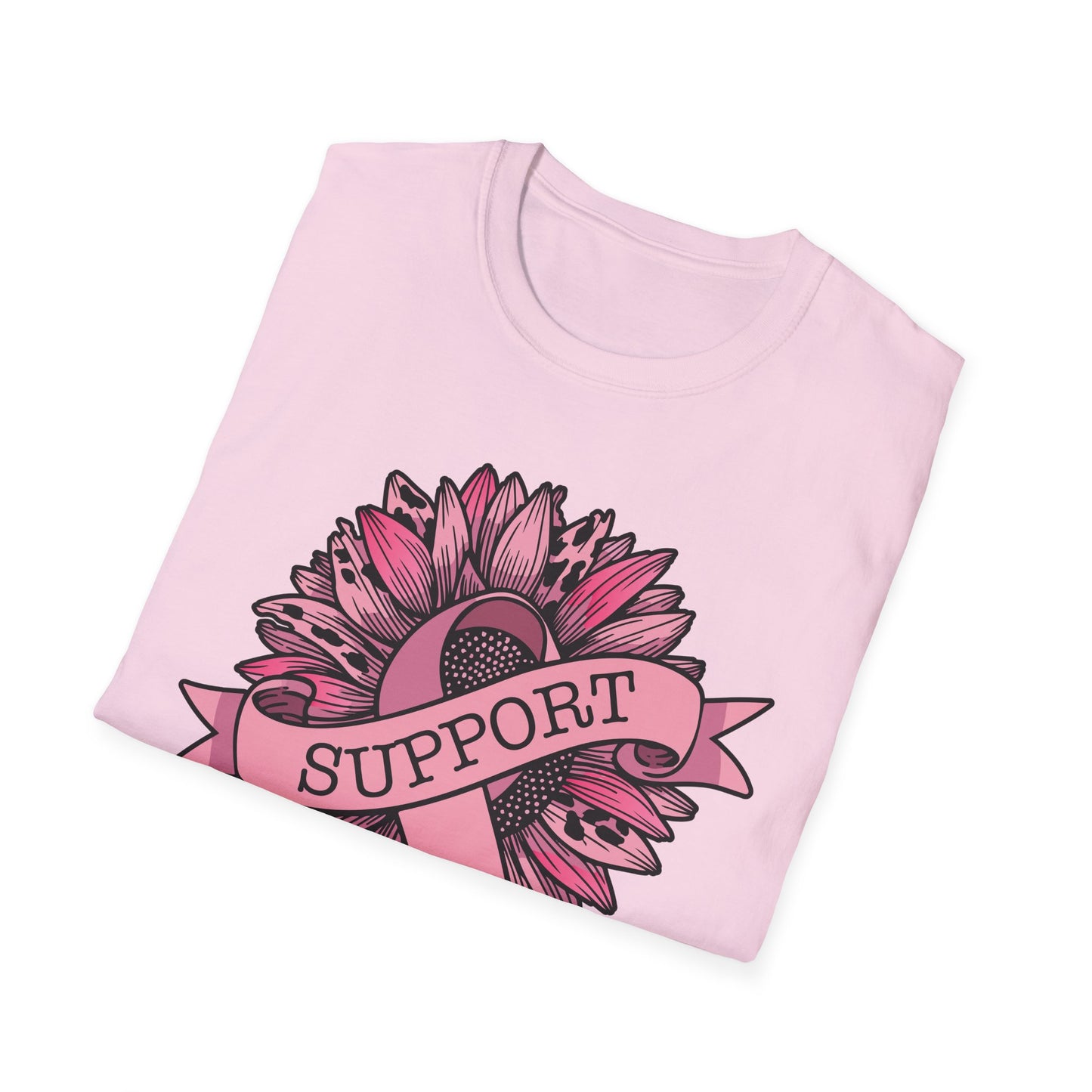 Sunflower Pink Breast Cancer Awareness Women Warrior T-Shirt For Men Women
