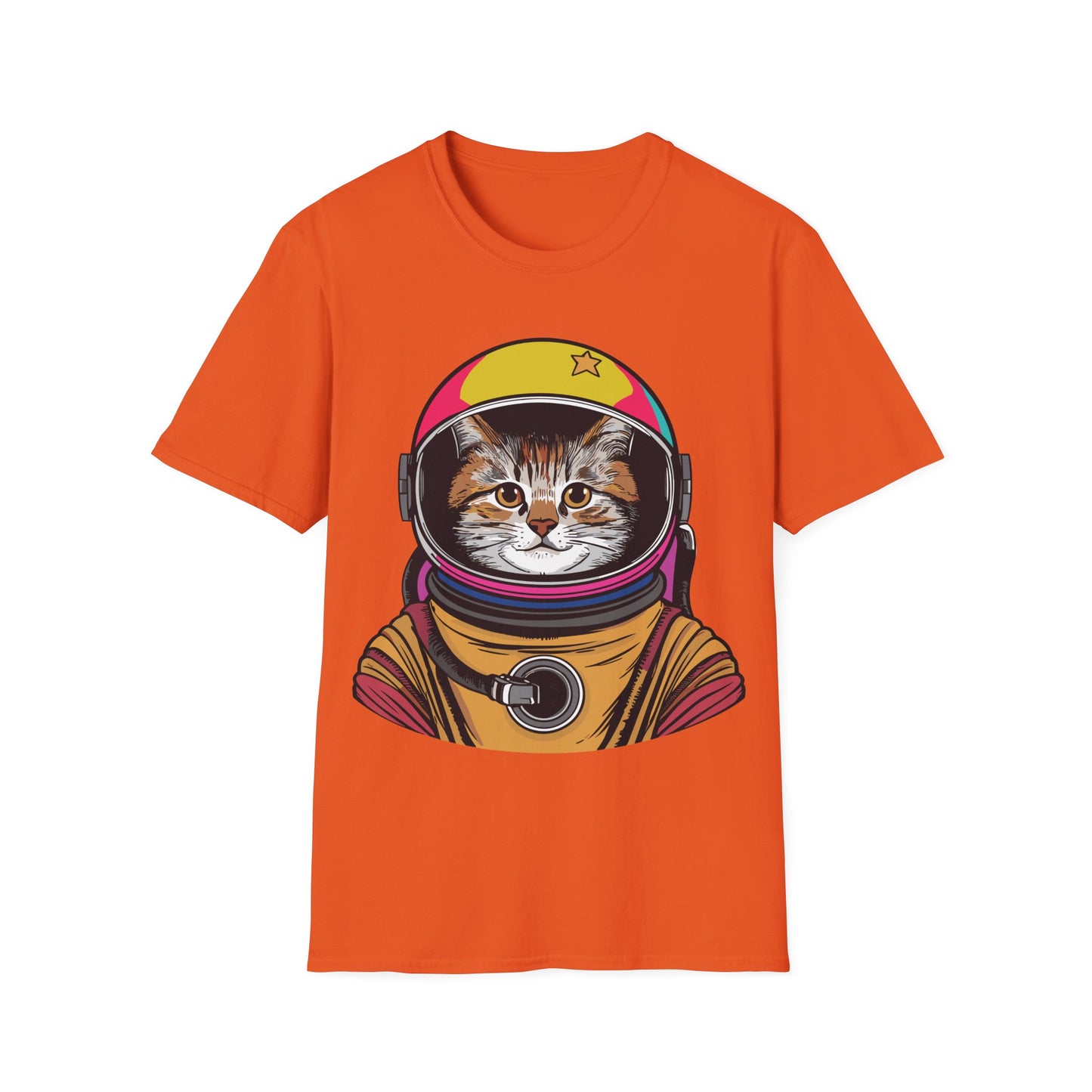 Funny Space Gifts Cat Mom Cat Dad Astronaut Space T-Shirt For Men Women Kids T-Shirt