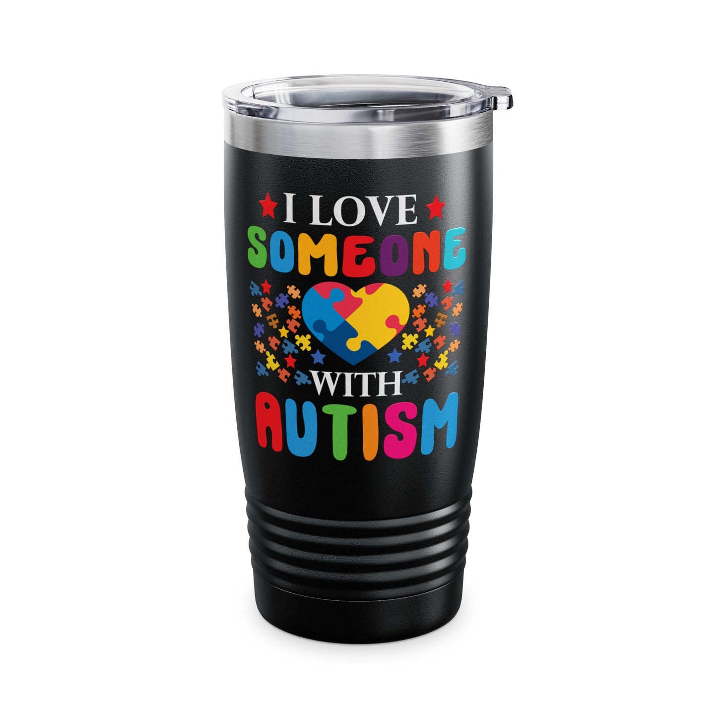 Funny I Love Someone with Autism Awareness Tumbler For Men Women