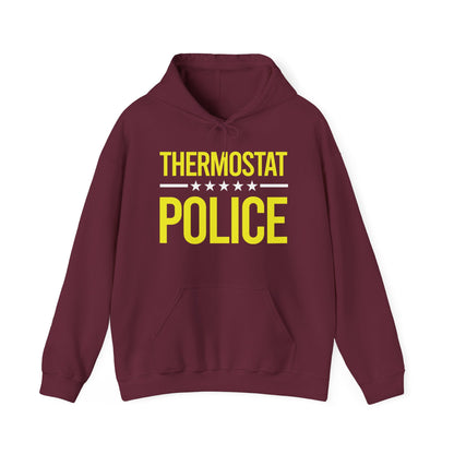 Mens Thermostat Police For A Police Fathers Day Dad Papa Hoodie