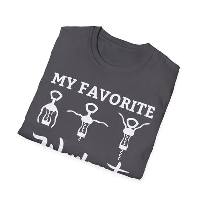 Funny My Favorite Workout Wine Lover Shirt Womens Exercise Tshirt