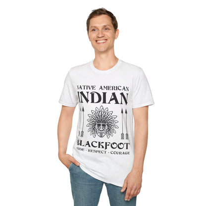 Blackfoot Native American Indian Pride Respect Courage Indigenous Tribe T-Shirt