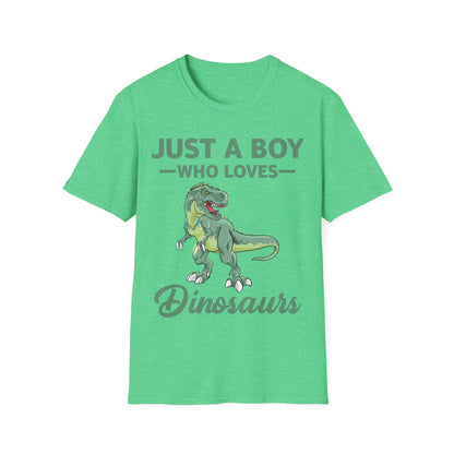 Just a Boy Who Loves Dinosaurs T-rex Schoolboys Paleontologist T-Shirt