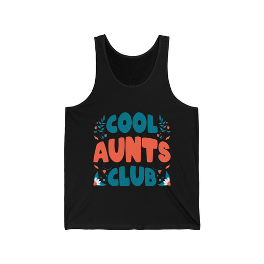 Cool Aunts Club Groovy Retro Smile Aunt Auntie Funny Mother's Day Tank Top