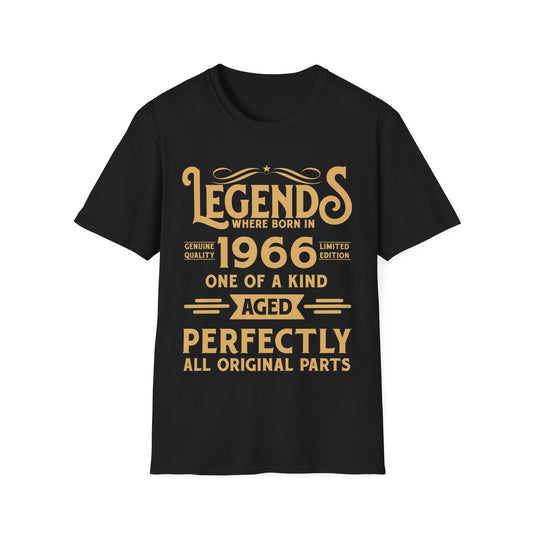 60th Birthday Tee 60 Years Old Vintage Legends Funny Born In 1966 T-Shirt For Men Women T-Shirt