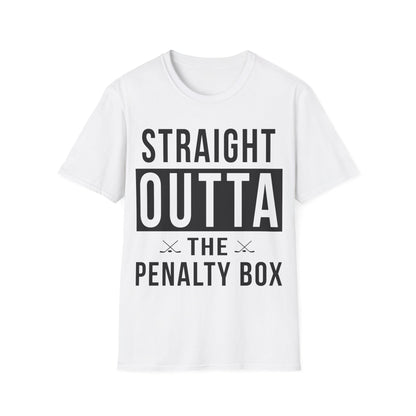 Funny Ice Hockey Straight Outta Penalty Box T-Shirt For Men Women T-Shirt