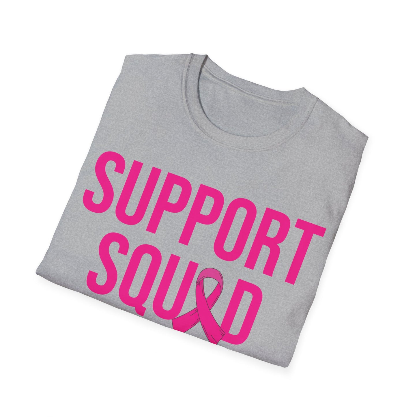 Support Squad Breast Cancer Warrior Awareness October Pink T-Shirt