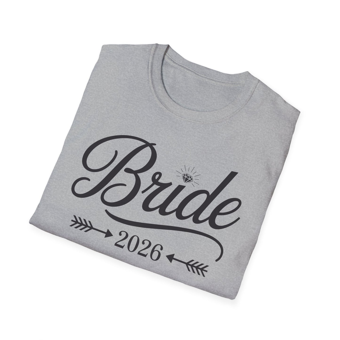 Bride Est 2026 Married Wedding Bridal Party Bachelorette T-Shirt For Women