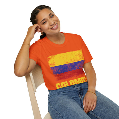 Colombia Columbian Flag Outfit T-Shirt For Men Women T-Shirt