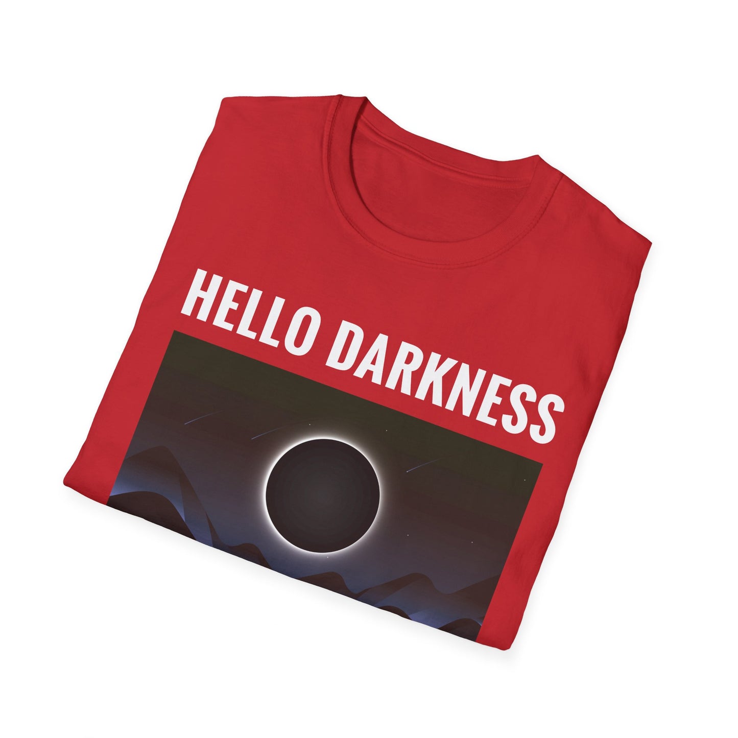 Funny Hello Darkness My Old Friend Solar Eclipse April 08, 2024 T-Shirt For Men Women T-Shirt