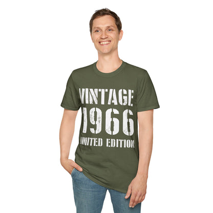 Funny Vintage 1966 60th Birthday Gifts 60 Year Old T-Shirt For Men Women