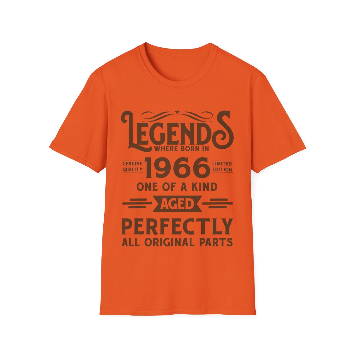 60th Birthday Tee 60 Years Old Vintage Legends Funny Born In 1966 T-Shirt For Men Women T-Shirt