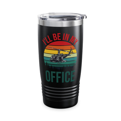 Great Helicopter Pilot Saying Retro Funny Gift Men Tumbler