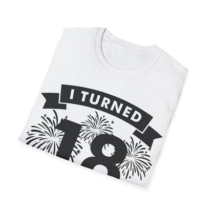 Funny I Turned 18 In 2024 18th Birthday Party Gift T-shirt For Men Women