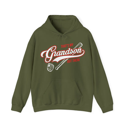 Thats My Grandson Out There Baseball Grandma Mothers Day Fathers Day Hoodie