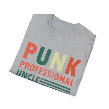 Funny Mens Punk Rock Professional Uncle No Kids Uncle Fathers Day T-Shirt for Men