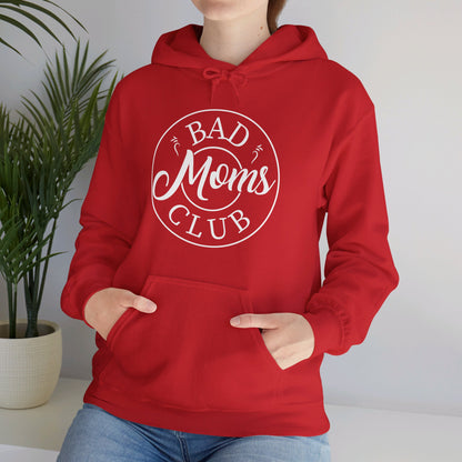 Funny Bad Moms Clubs New Mom Mother Hustler Sarcastic Woman Gift Hoodie