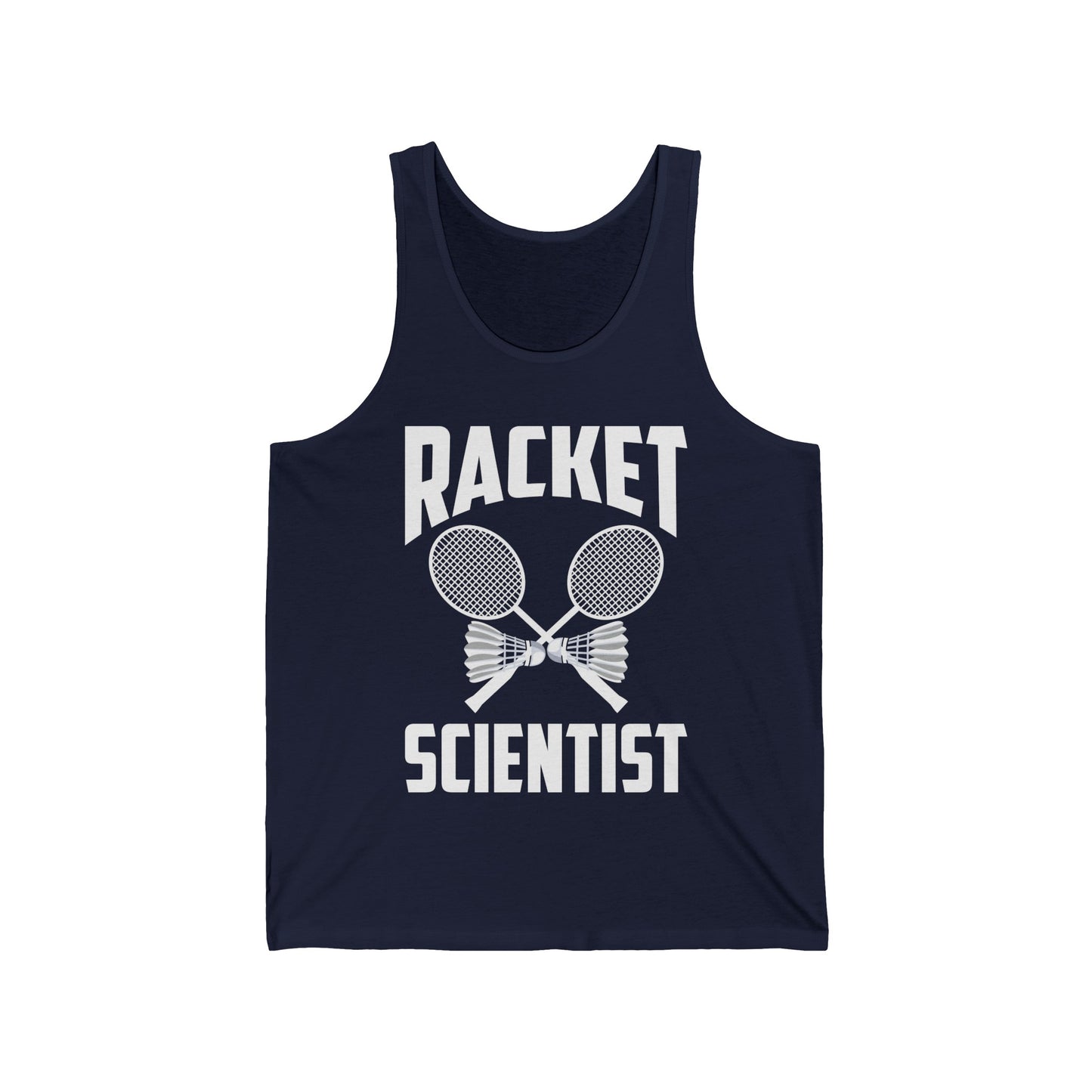 Funny Badminton Player Tank Tops Racket Scientist Badminton Gift Tank Tops for Men Women