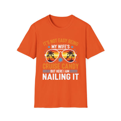 Matching Couples Cruise Men Candy Husband and Wife Cruise T-Shirt