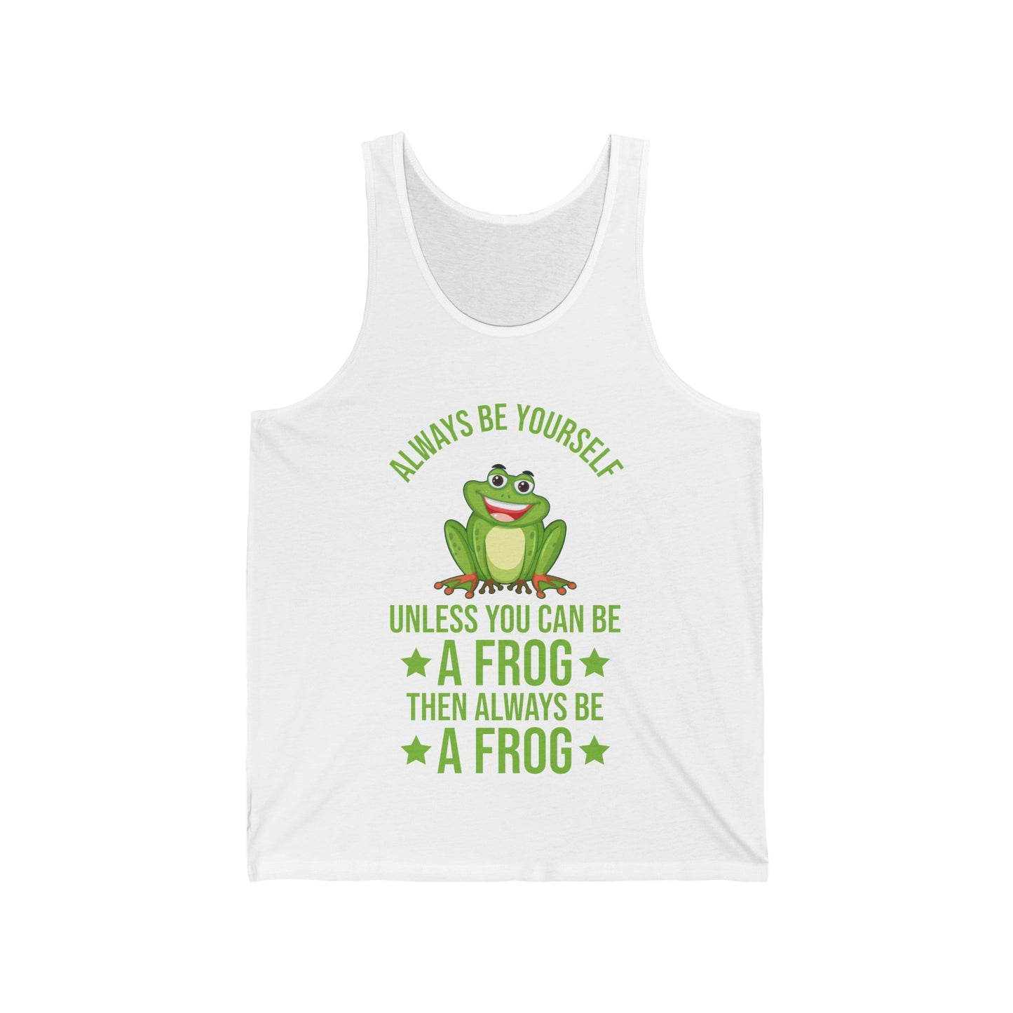 Frog Always Be Yourself Retro Vintage Men Women Amphibian Tank Tops