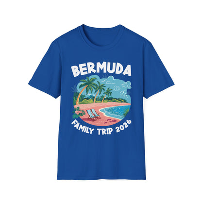 Family Cruise Bermuda 2026 Summer Trip Matching Vacation 2026 T-Shirt For Men Women