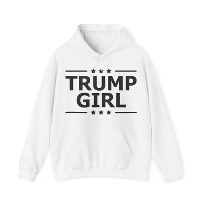 Cute Trump Girl Republican US Flag 2024 Vintage Vote Hoodie