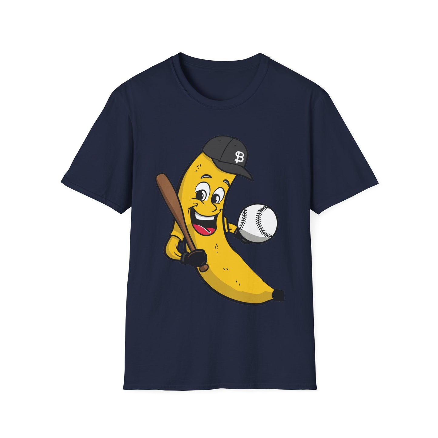 Funny Banana Playing Baseball Fruit Lover Baseball Player T-Shirt For Men Women T-Shirt