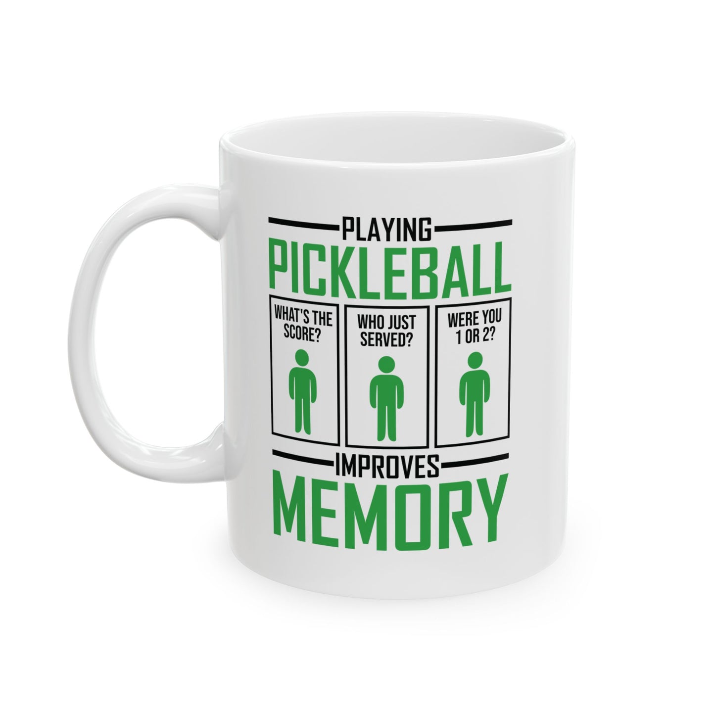 Funny Playing Pickleball Improves Memory Dink Player Coffee Mug