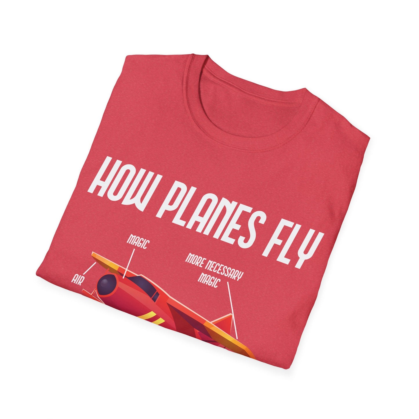 Funny How Planes Fly Airplane Parts Design for Flight Lovers T-Shirt Men Women