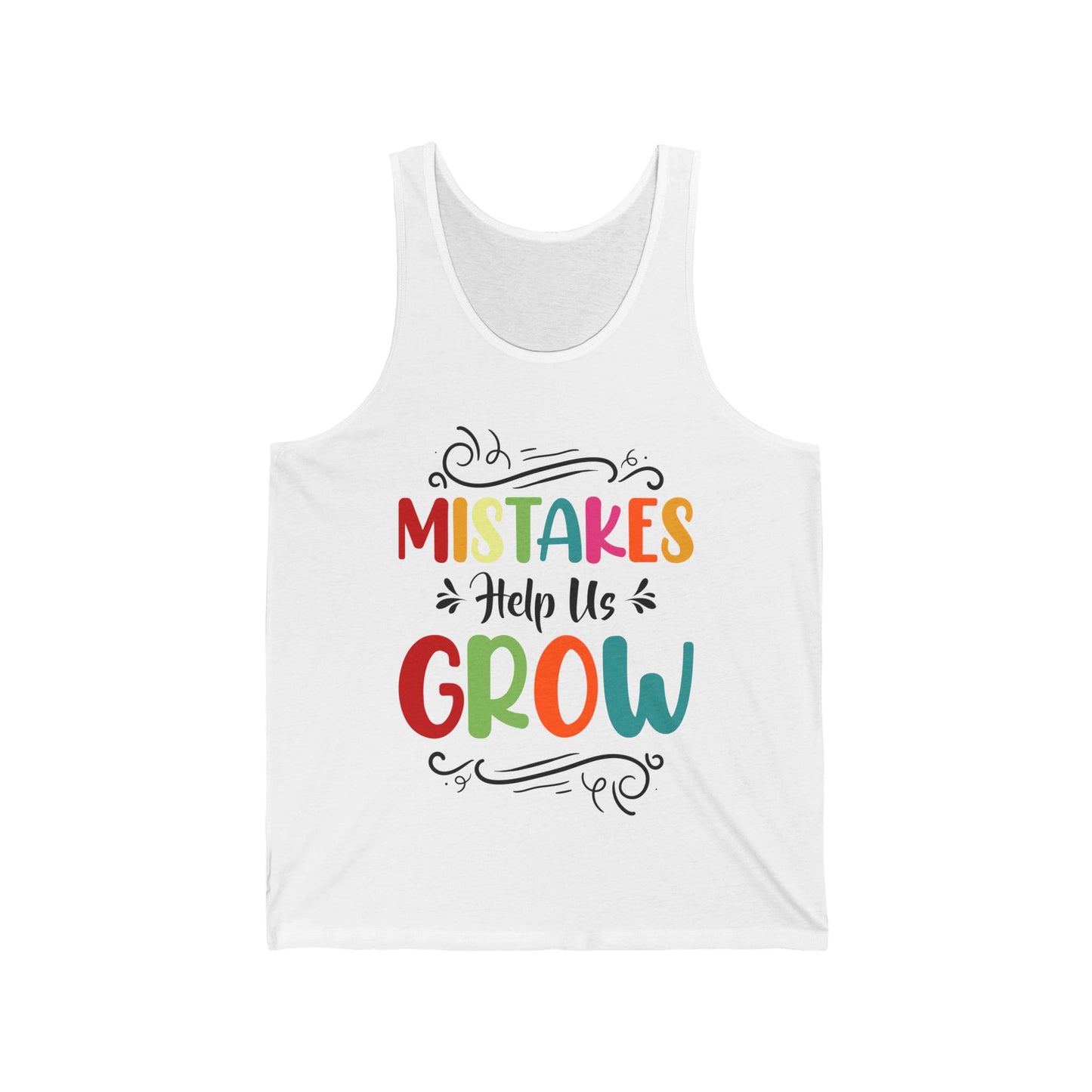 Mistakes Help Us Grow Teacher Student Funny Back To School Tank Top