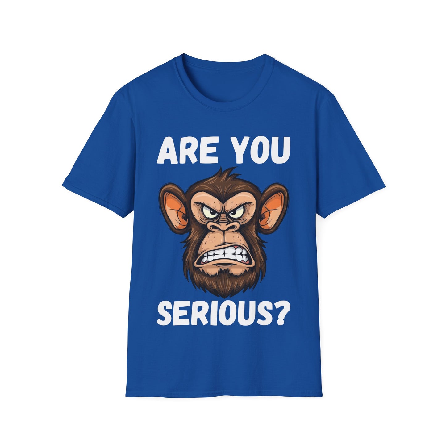 Humor are You Serious Grumpy Funny Monkey Meme T-Shirt