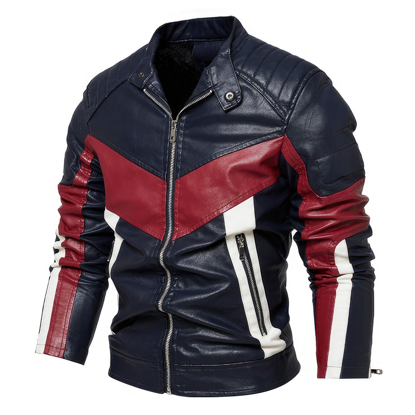 Mens Leather Jacket Autumn Motorcycle Slim Fleece Jacket Coat Men Spring Outdoor Casual Motor Biker Genuine Leather Jackets