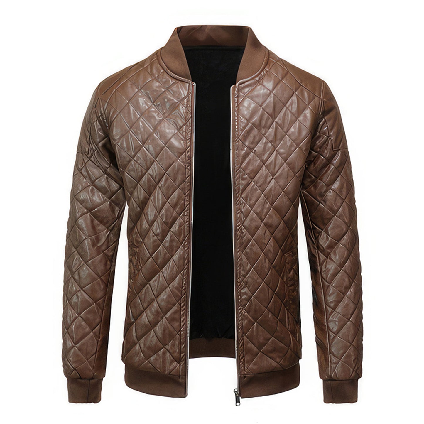 Mens Streetwear Hip Hop Motorcycle Leather Coats Casual Warm Genuine Leather Jackets