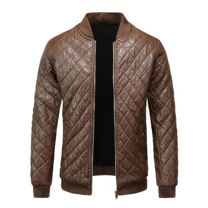 Mens Streetwear Hip Hop Motorcycle Leather Coats Casual Warm Genuine Leather Jackets