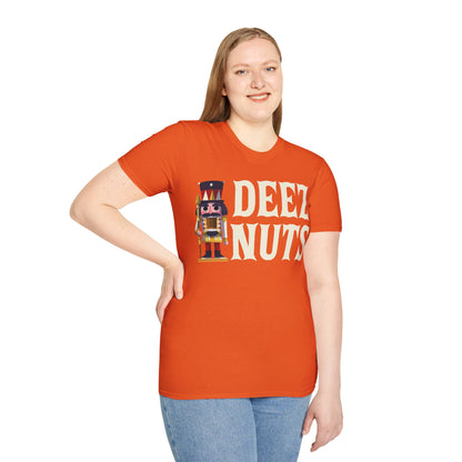 Funny Deez Nuts Nutcracker Ugly Christmas Meme Xmas Gift T-Shirt Men Women