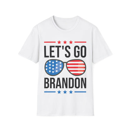 Vintage Old American  Lets Go Brandon Sunglasses T-Shirt Men Women