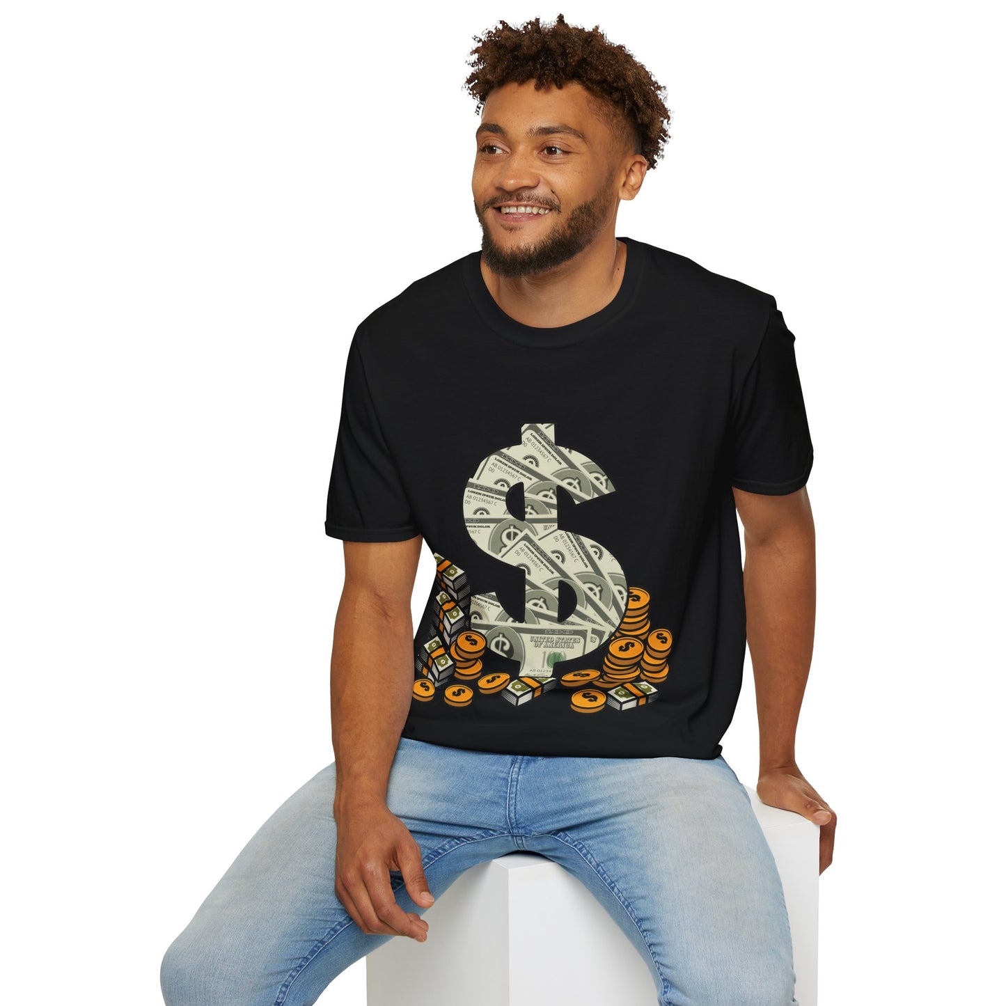 Cool As Dollar Bill Dollar Sign $$ Gift T-Shirt For Men Women T-Shirt