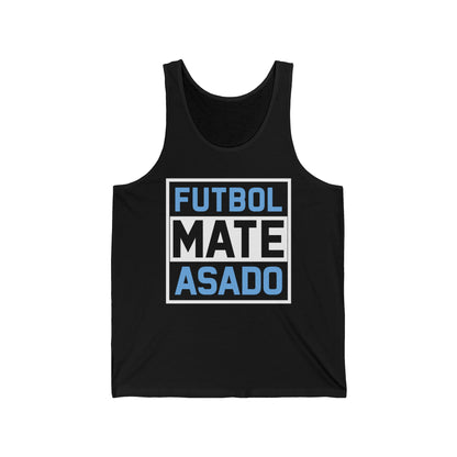 Futbol Mate Asado Argentina Argentinian Flag Pride Vintage Tank Top For Men Women Tank Top