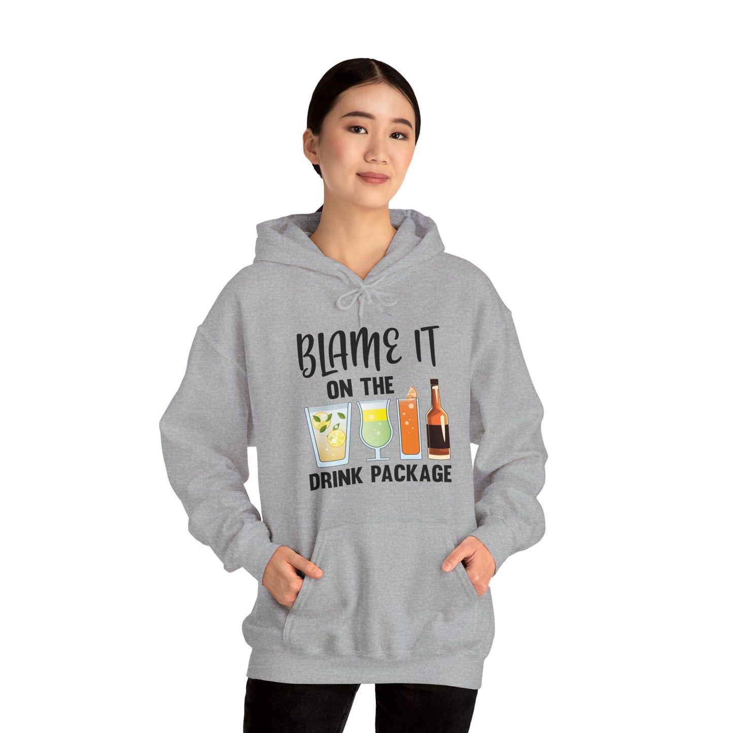 Blame It On The Drink Package Funny Cruise Hoodie For Men Women Hoodie