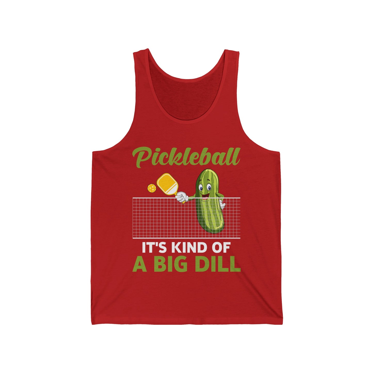 It's Kind Of A Big Dill Funny Pickleball Paddleball Tank Tops For Men Women