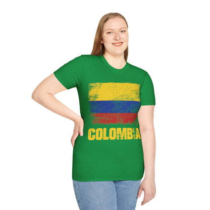 Colombia Columbian Flag Outfit T-Shirt For Men Women T-Shirt