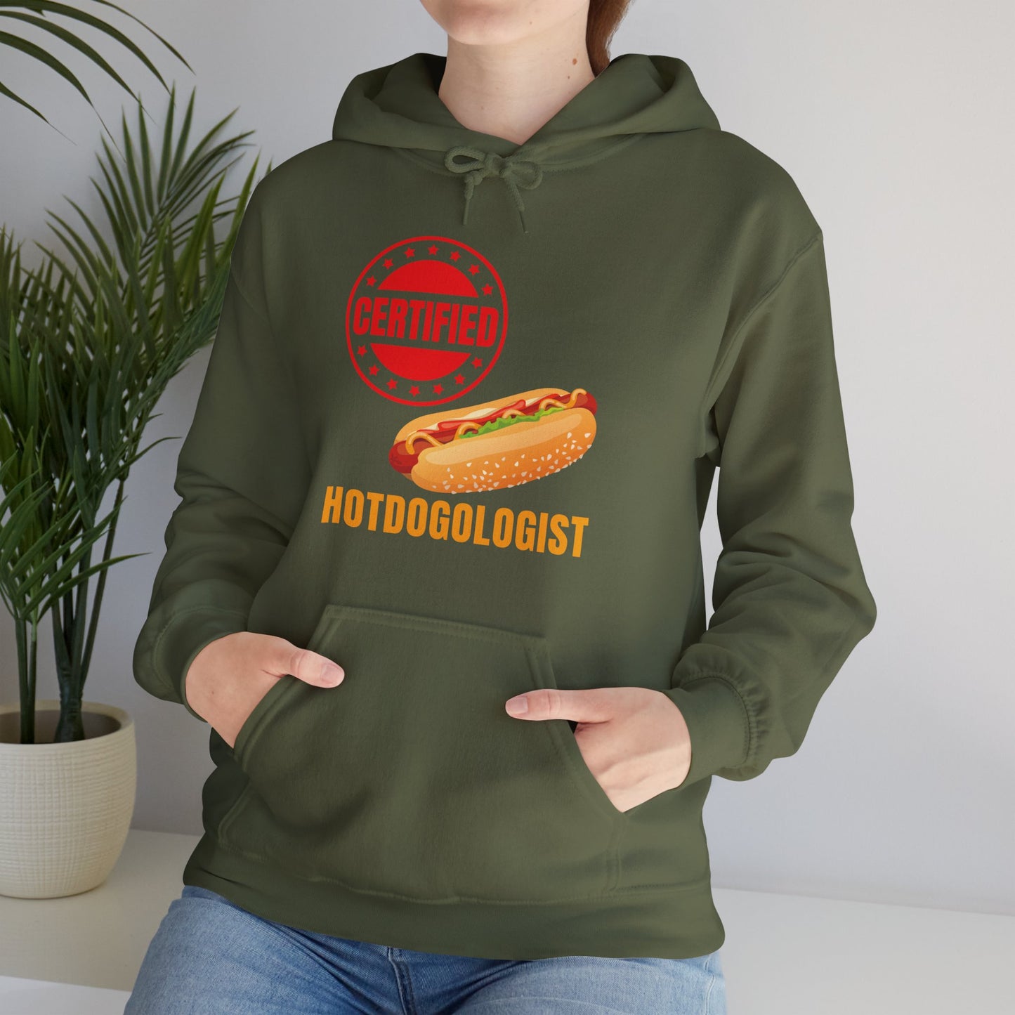 Certified Hotdogologist Hotdog Cool Sausage Hot Dog Lover Hoodie For Men Women Hoodie