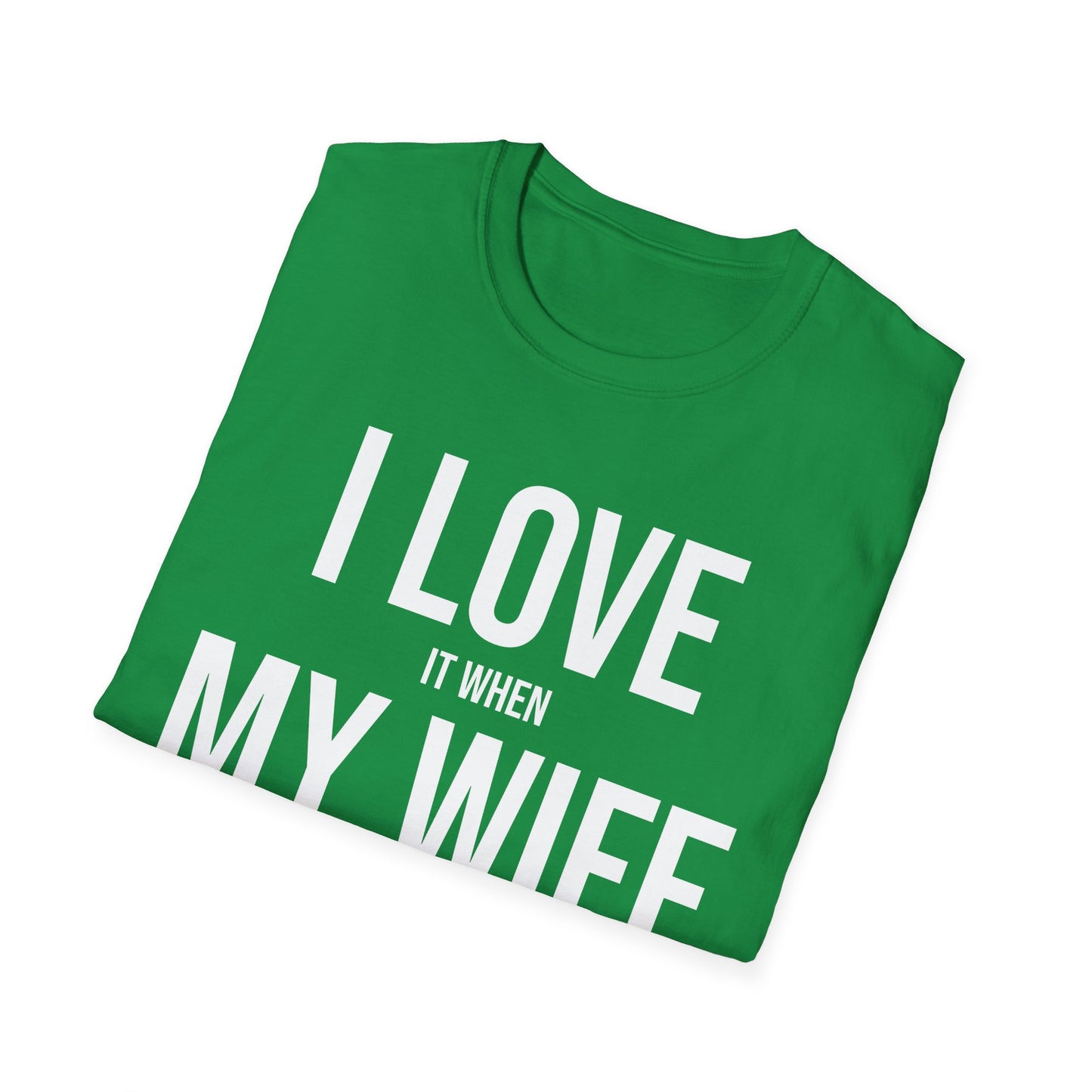 Funny I Love It When My Wife Lets Me Go Golfing Anniversary Novelty T-Shirt For